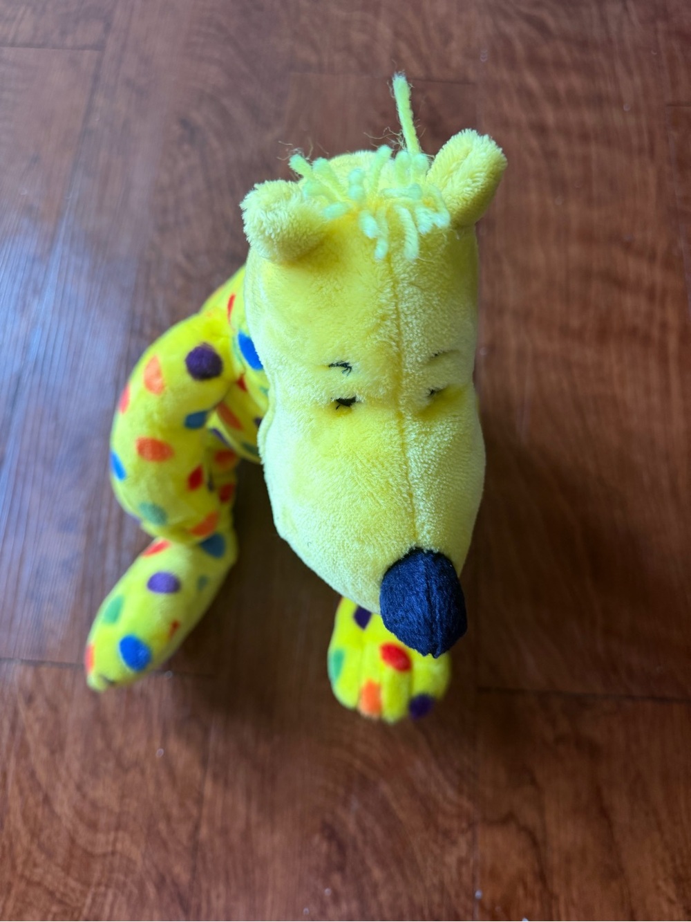 Kohl's Yellow Polka Dot Giraffe Plush Toy